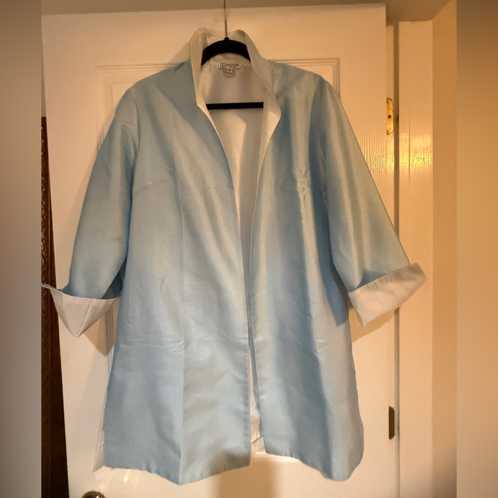 Grace Chuang Ice Blue Women's Jacket NWOT Sz M
